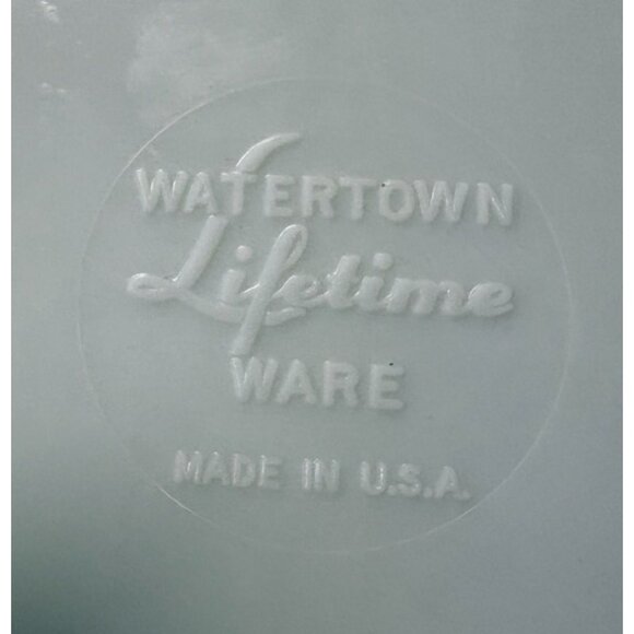 Mint Green Watertown Lifetime Ware Divided Oval Serving Dish 10" Vintage USA-Mad - Picture 4 of 5